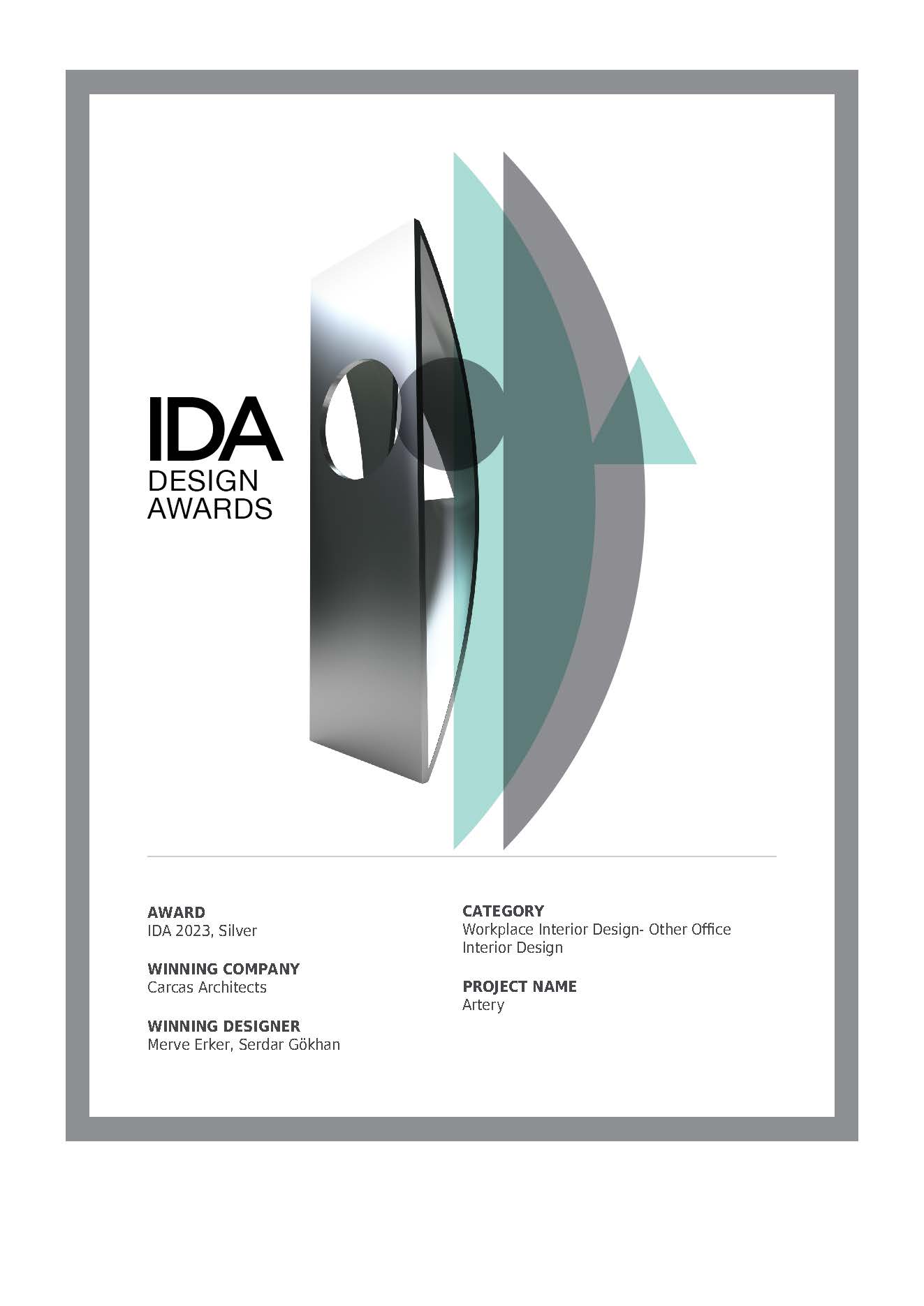 IDA Winner Certificate 2